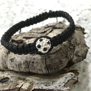 STOCK CLEARANCE - Crystal Bead Soccer Bracelet